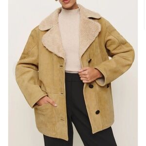 NEW NWT Reformation Suede Veda Jacket